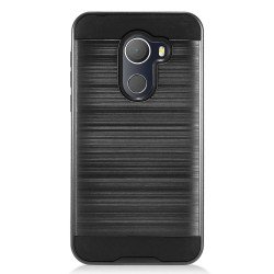 Alcatel REVVL, Walters, A30 Fierce 2017 Armor Hybrid Case (Black)